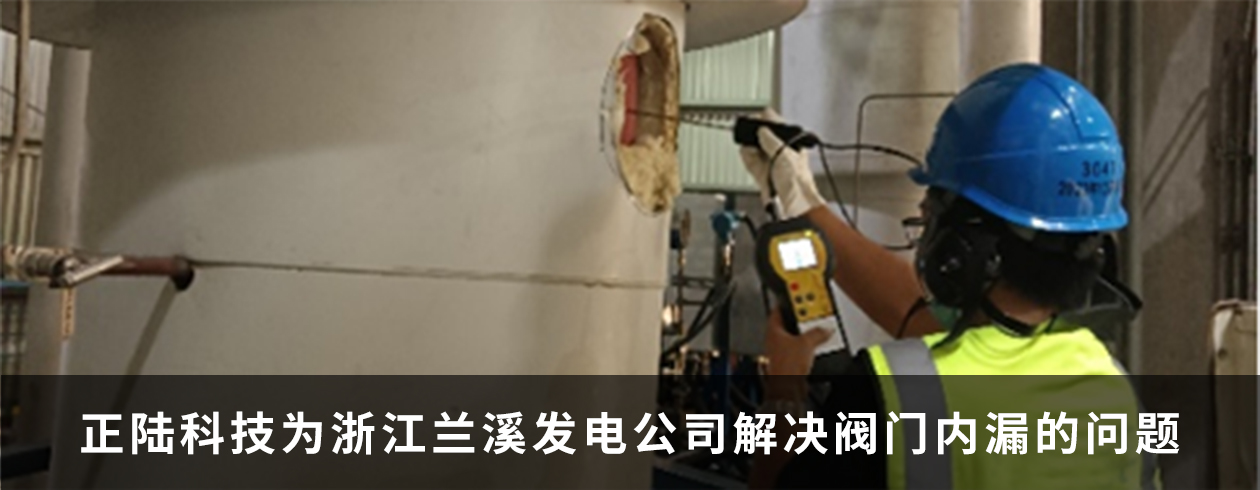 胜游官网科技为浙江兰溪发电公司提供阀门内漏检测